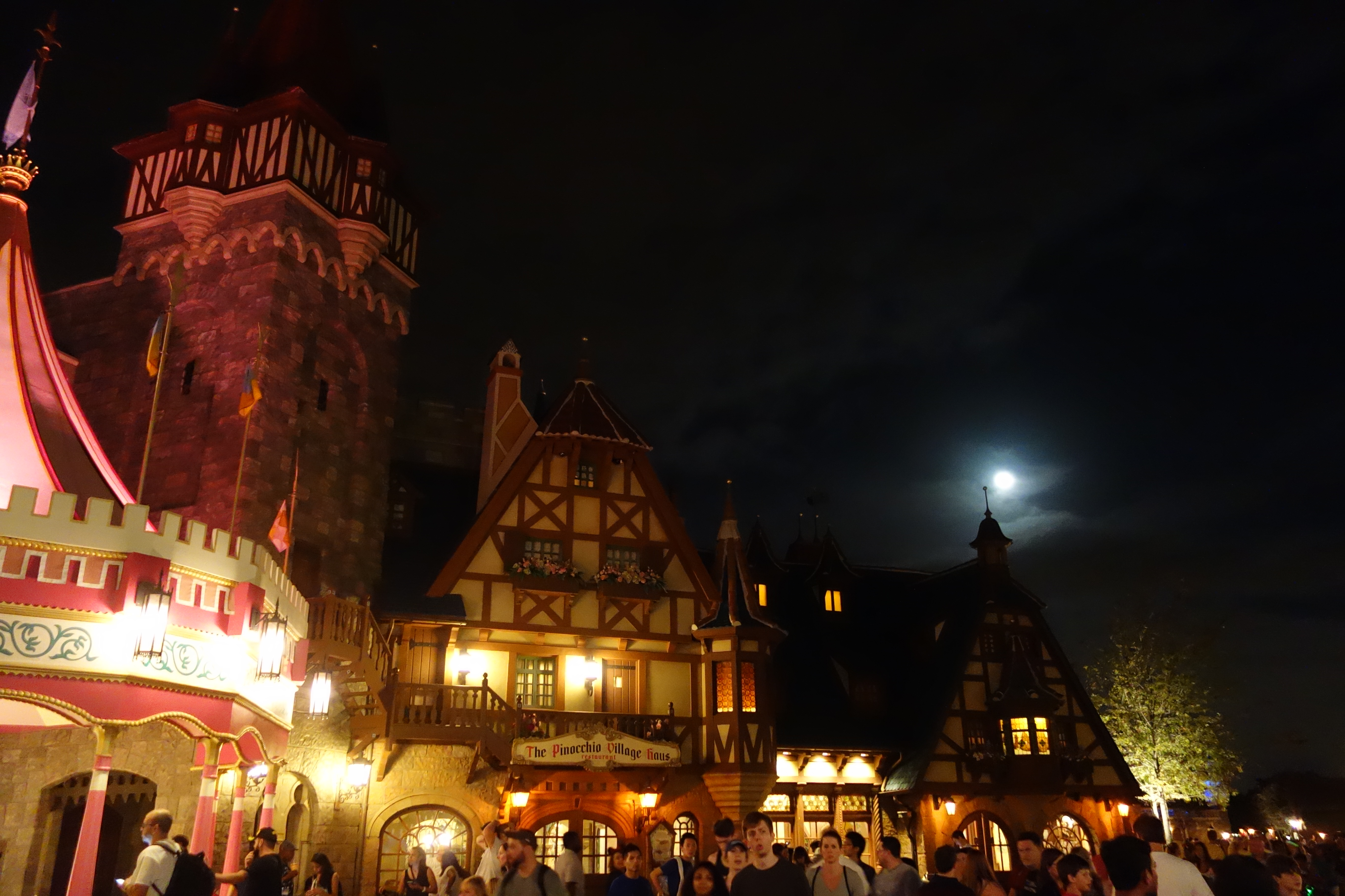 Nighttime over Disney